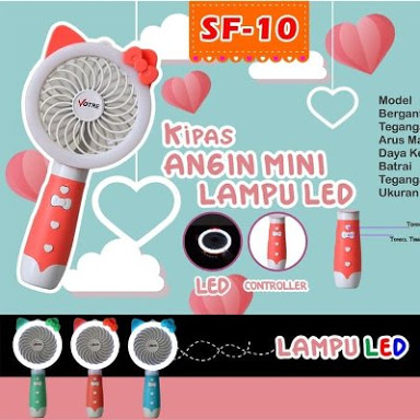 KIPAS GENGGAM VOTRE SF 10 MODEL HELLO KITTY